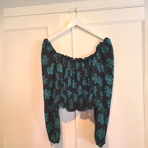 Bar III floral midi top M